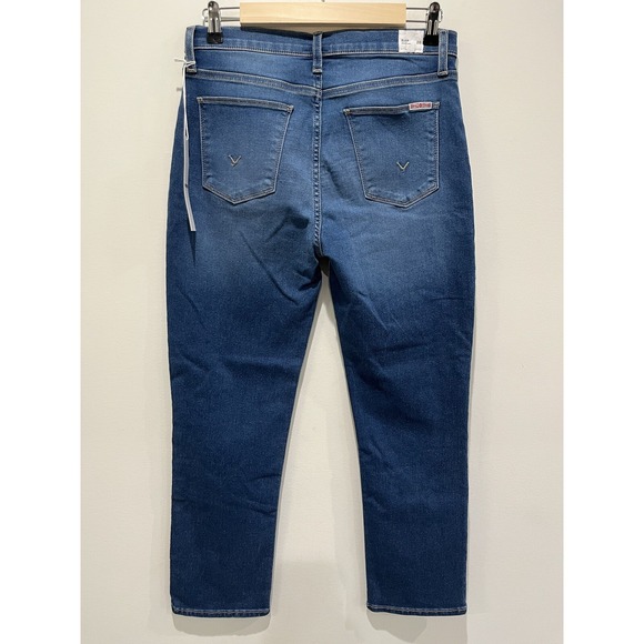 New Hudson Women's Blair Yessenia High Rise Straight Cropped Jean Blue Sz 28 - Picture 4 of 7